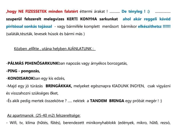 Apartment Kikapcs *